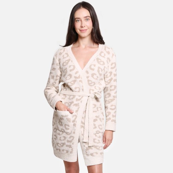 P/S Leopard Print Luxury Soft Robe·Wrap·Shawl·Ponchos·Cape·Blanket·ComfyLuxe - Picture 8 of 8